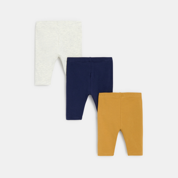 Legging caleçon (lot de 3) bleu bébé fille