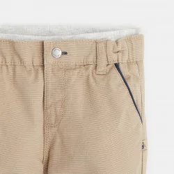 Pantalon coton fantaisie micro rayures