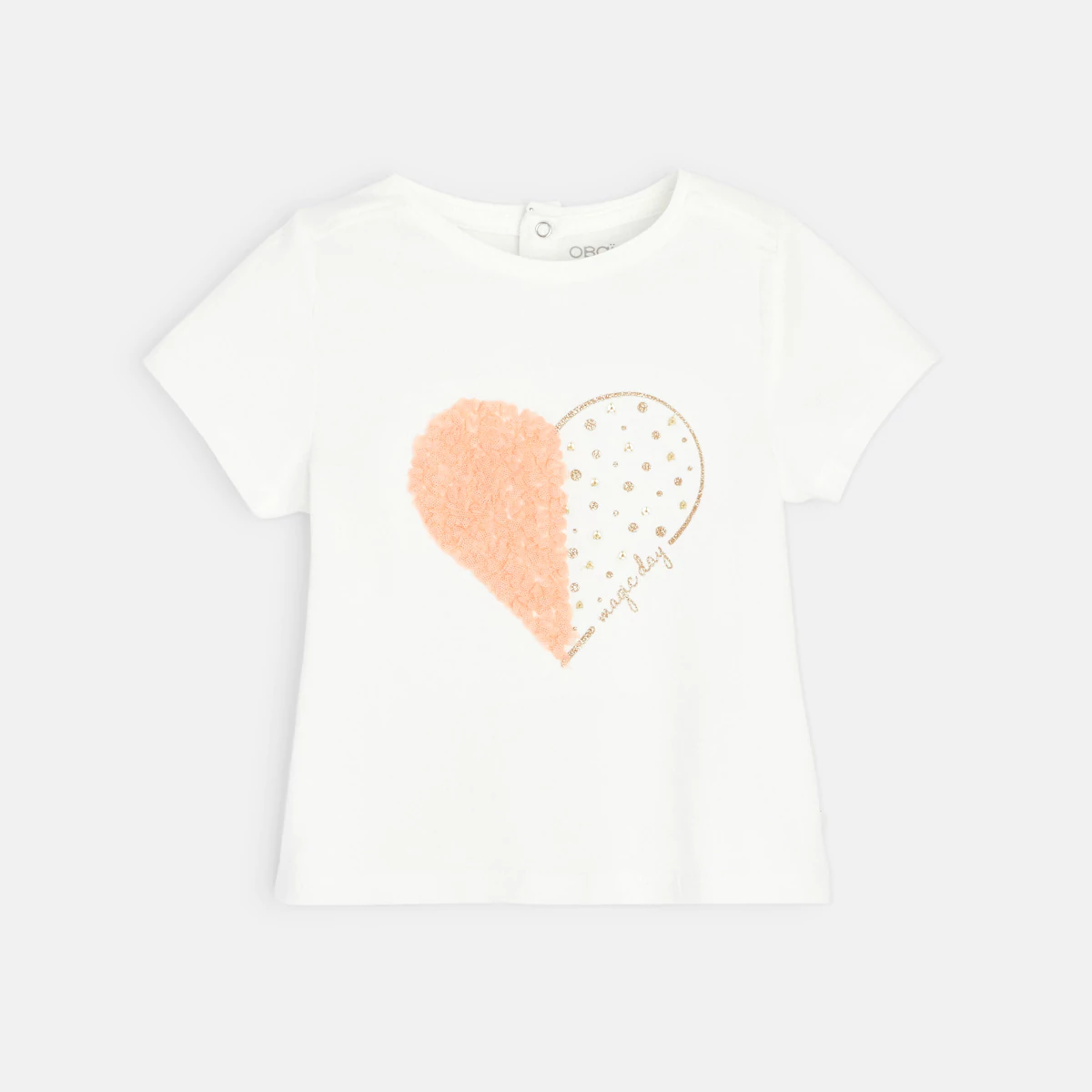 T-shirt motif cœur fantaisie