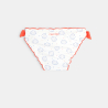 Culotte de bain imprimé coquillages blanc bébé fille