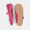 حذاء باليرينا باللون الوردي مع حزام للفتيات