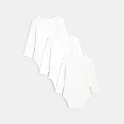قميص بودي بياقة أميركية مزين بطبعة أرنب (مجموعة من 3)