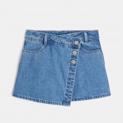 Mini jupe-short en jean