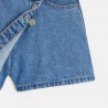 Mini jupe-short en jean bleue fille