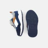 حذاء رياضي للجري بشريط فيلكرو باللون الأزرق للأولاد الصغار