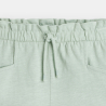 Short en jersey uni vert fille