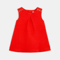 فستان بينافور بنقش قلب أحمر للفتيات الصغيرات