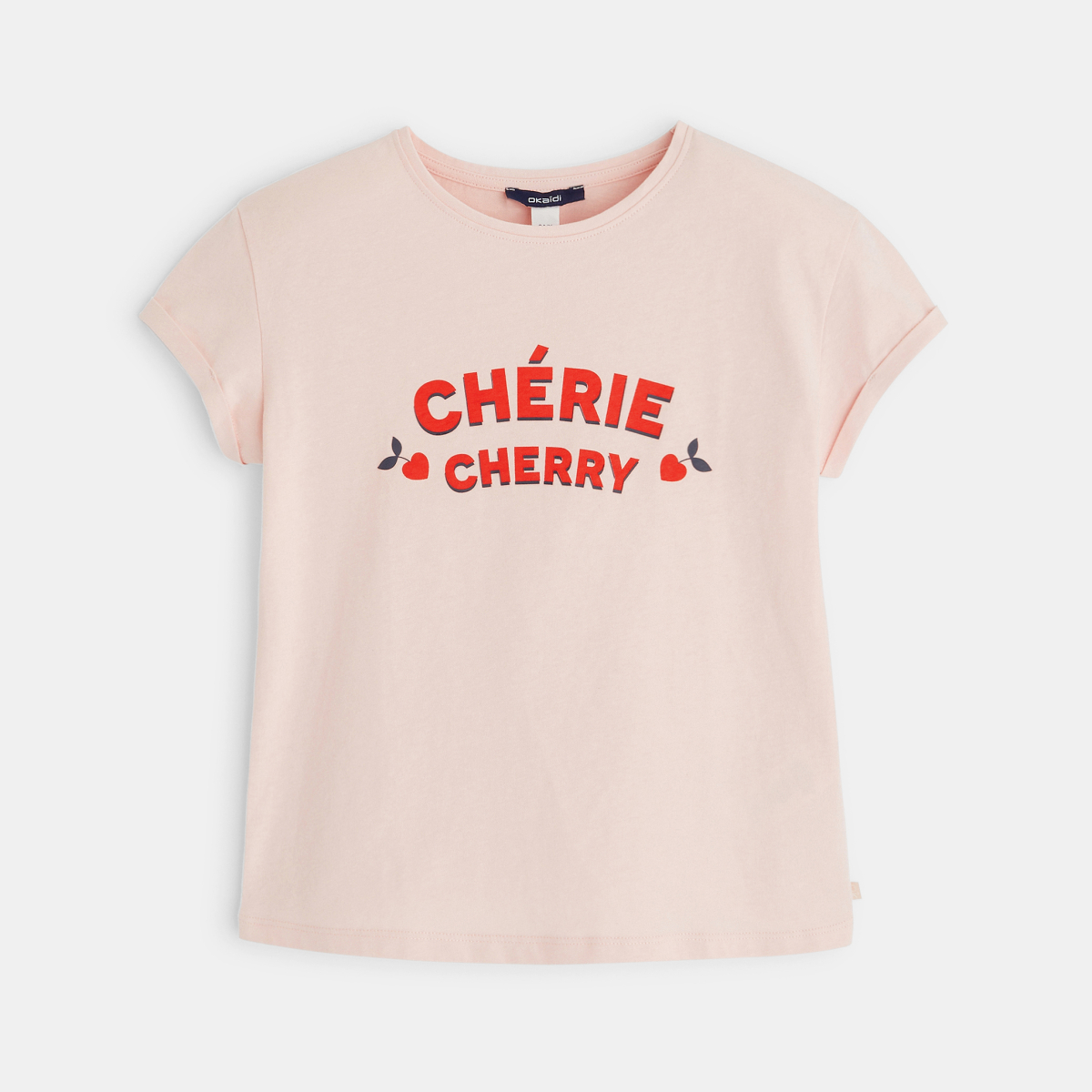 T-shirt manches courtes à message CHERIE CHERRY