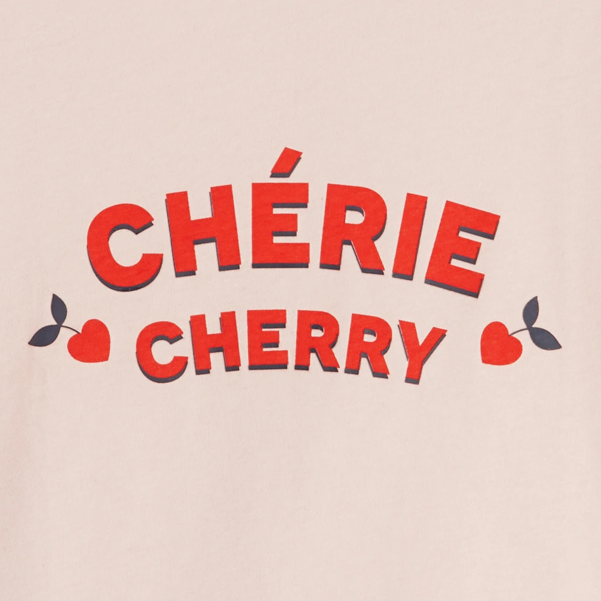 T-shirt manches courtes à message CHERIE CHERRY