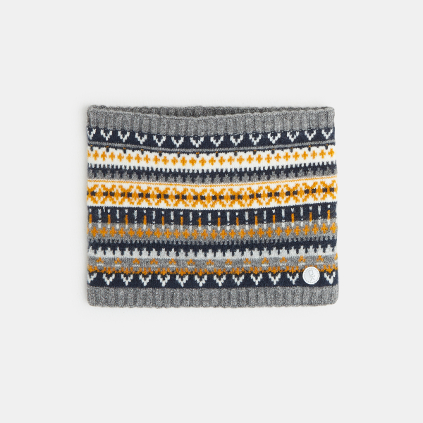 Snood à motifs scandinaves en jacquard garçon