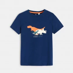 T-shirt motif dinosaures bleu garçon