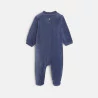 بدلة نوم مخملية برأس ثعلب أزرق للأطفال الصغار