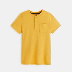 T-shirt tunisien uni jaune garçon