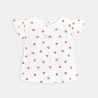 T-shirt coccinelles rouge bébé fille