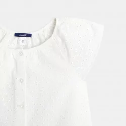 Blouse en broderie anglaise