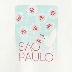 T-shirt fleuri Sao Paulo