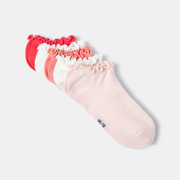 جوارب كاحل مكشكشة (مجموعة من 5)