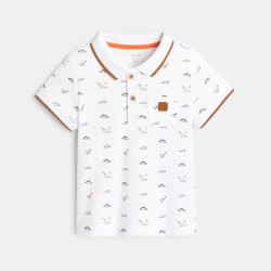 Polo dinosaures maille piquée