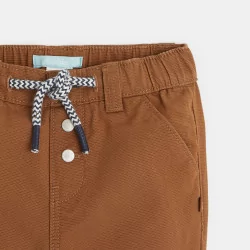 Pantalon regular coton fantaisie
