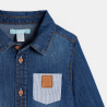 Chemise en jean bleue bébé garçon