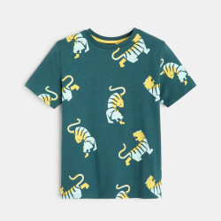 T-shirt imprimé motif tigre