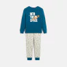 Pyjama 2 pièces en jersey phosphorescent bleu Garçon