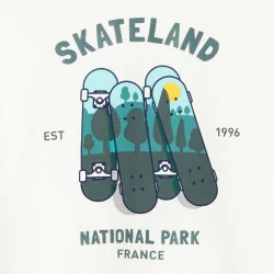 T-shirt à motif skateboard...