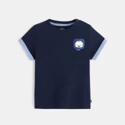 T-shirt à motif bleu bébé...