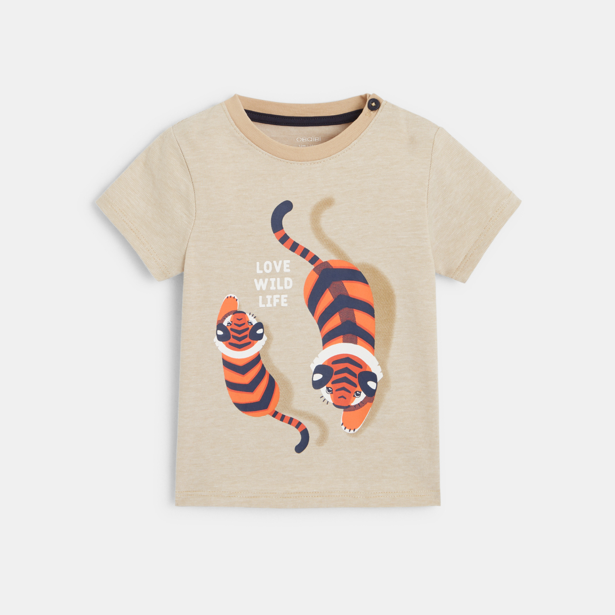 T-shirt maille chinée tigres