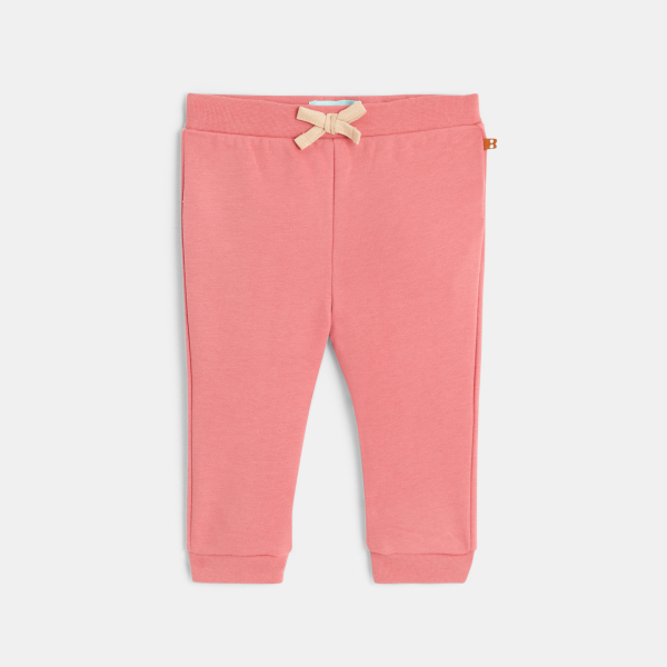 Jogging molleton rose bébé fille