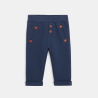 Jogpant molleton coton bio couleur bleu bébé garçon