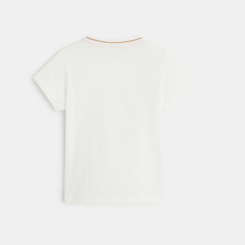 T-shirt chameau blanc bébé garçon