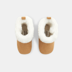 Boots fourrées beige naissance