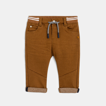 Jean denim confort ultra stretch marron bébé garçon