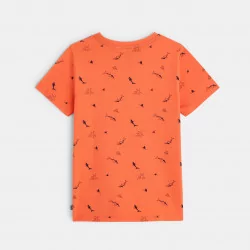 T-shirt imprimé de petits motifs requins