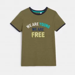 تي شيرت بعبارة "We are young we are free"