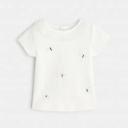 T-shirt papillons sequins