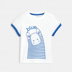 T-shirt bleu hippopotame...