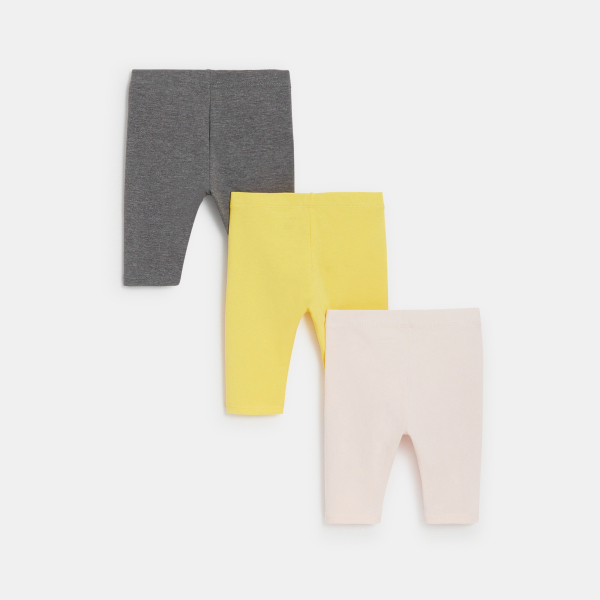 سروال داخلي أصفر للفتيات الصغيرات (عبوة من 3 قطع)