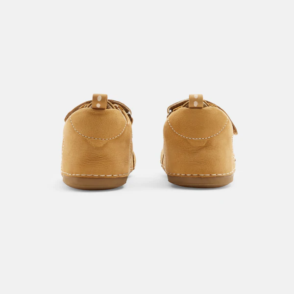 حذاء بيج للخطوات الأولى للكاحل للولادة