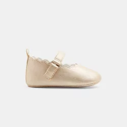 حذاء باليرينا بيضاء أنيقة للأطفال حديثي الولادة