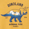 T-shirt manches longues motif dinosaure jaune garçon