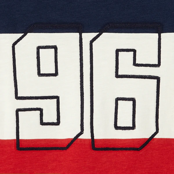 T-shirt manches longues "96" rouge garçon