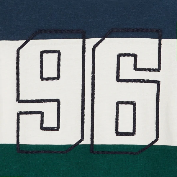 T-shirt manches longues "96" vert garçon