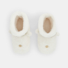 Chaussons soft boa fourrés rennes beige fille