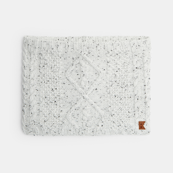 Snood torsadé écru chiné Garçon