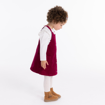 Robe salopette en velours...