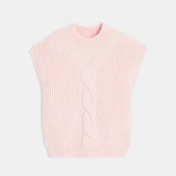 Pull sans manches rose Fille