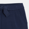 Short à pois bleu marine Fille