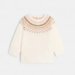 Pull maille tricot jacquard...